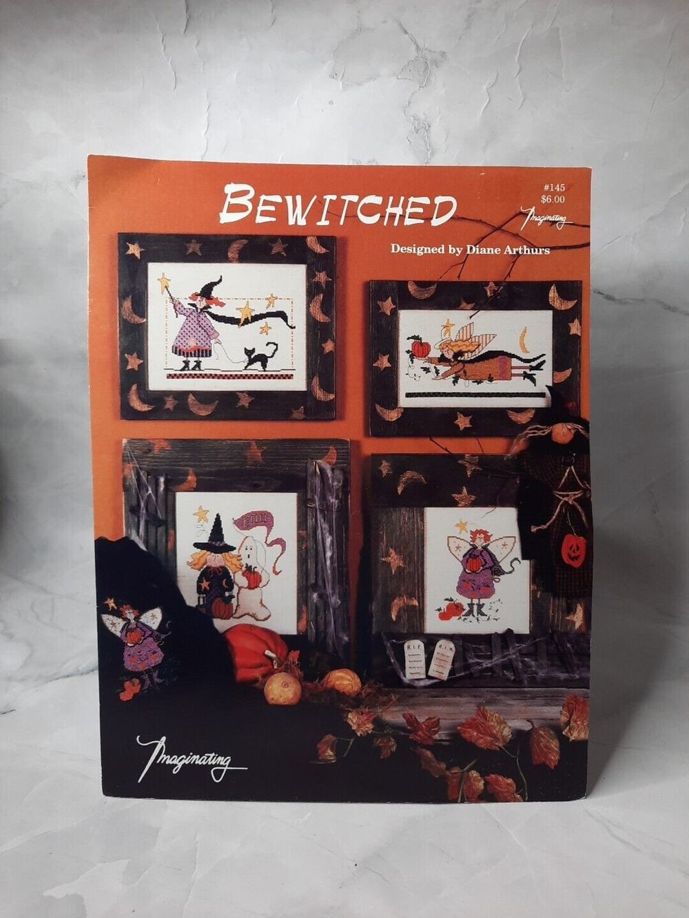 Imaginating Cross Stitch Pattern Leaflet Bewitched Halloween 4 Patterns